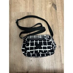 Kipling Black and White Crossbody Bag